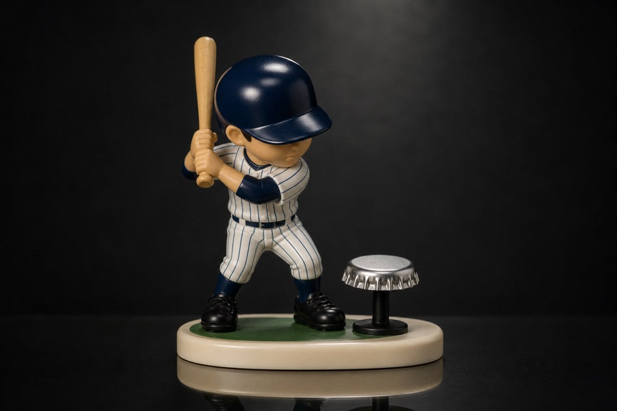Blurred teaser of an upcoming Top Shot Players baseball character