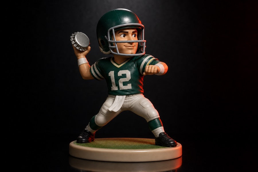 Blurred teaser of an upcoming Top Shot Players NFL character