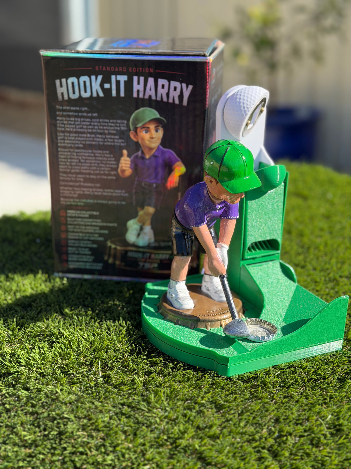 Hook-It Harry — TSP #0003, the original Bottle Top Golfer, available now